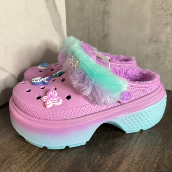 AESPA X CROCS STOMP LINED CLOG Size 8 - Picture 7 of 12